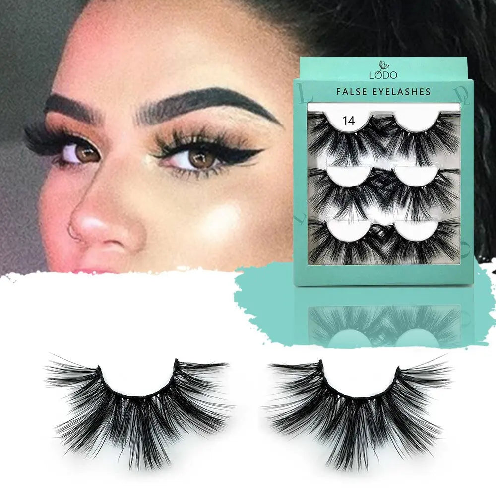 20mm 1 Real Winged False Eyelashes Makeup Tools Mink Lashes Eyelash Volume Extension Criss-cross накладные ресницы humolife