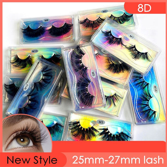 Free custom Logo 25mm lashes 1 pair Wholesale Glitter Paper Square case packaging Label Makeup Box Mink Lashes humolife
