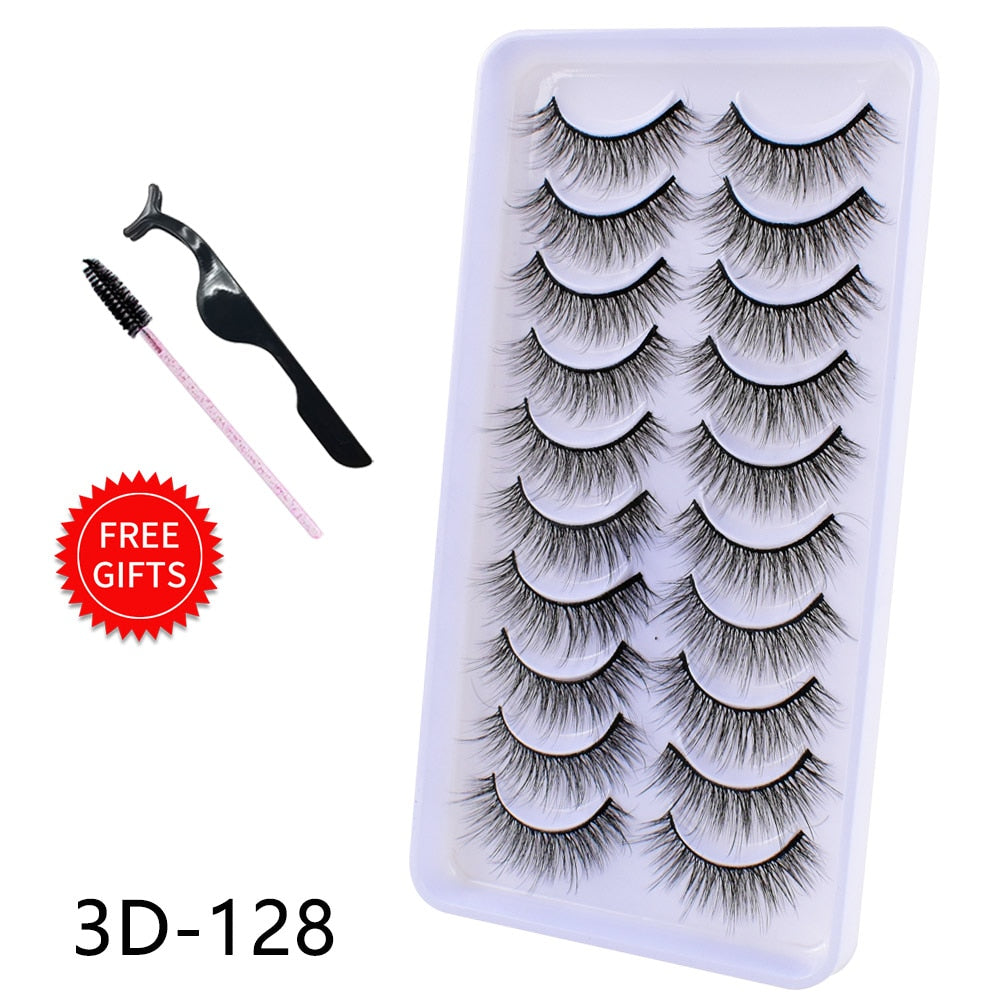 5/10Pairs 3D Mink Lashes Natural Eyelashes Dramatic False Eyelashes Faux Cils Makeup Wholesale Fake Eyelash Extension maquiagem humolife