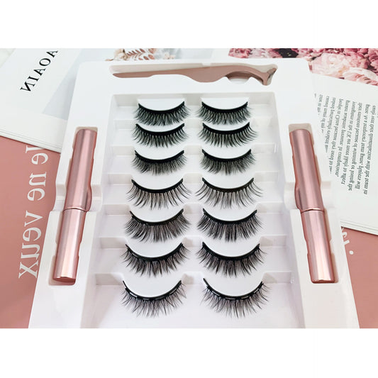 Magnetic Eyelashes 3D Magnetic Lashes Natural False Eyelashes Magnet Lashes Handmade Long Lasting Eyelash Extension Makeup Tools humolife
