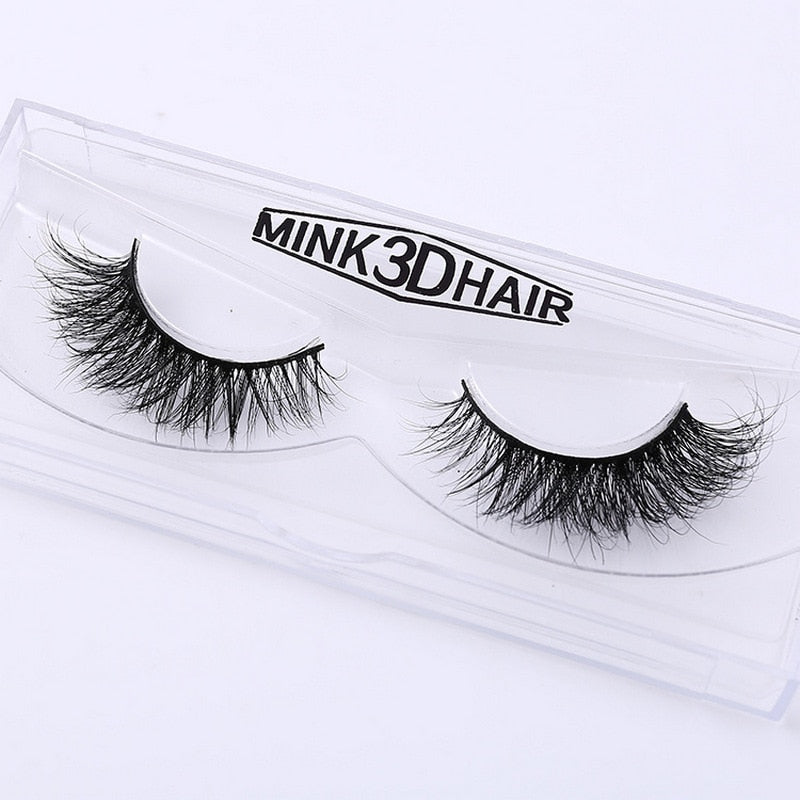 3D Mink Eyelash Real Mink Eyelashes Handmade Crossing Lashes Individual Strip Thick Lash Fake Eyelashes A02 humolife