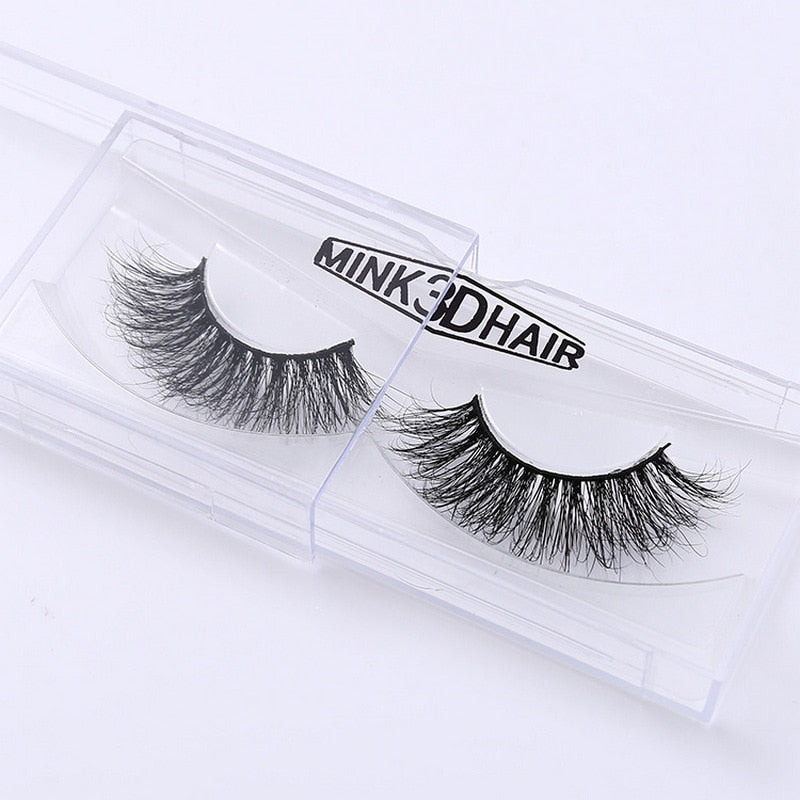 3D Mink Eyelash Real Mink Eyelashes Handmade Crossing Lashes Individual Strip Thick Lash Fake Eyelashes A02 humolife