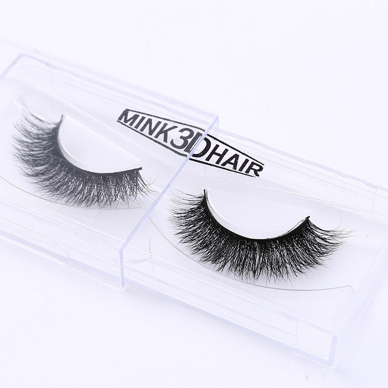 3D Mink Eyelash Real Mink Eyelashes Handmade Crossing Lashes Individual Strip Thick Lash Fake Eyelashes A02 humolife
