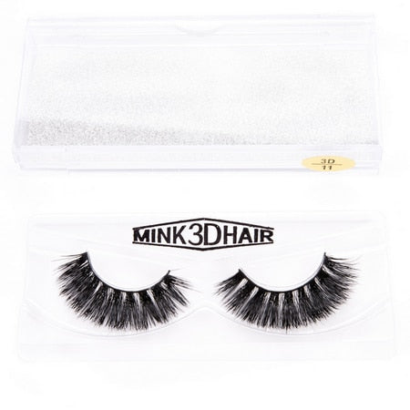 3D Mink Eyelash Real Mink Eyelashes Handmade Crossing Lashes Individual Strip Thick Lash Fake Eyelashes A02 humolife