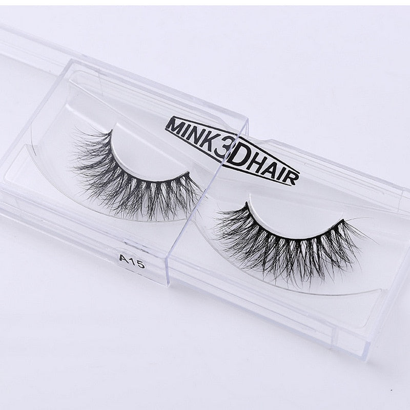 3D Mink Eyelash Real Mink Eyelashes Handmade Crossing Lashes Individual Strip Thick Lash Fake Eyelashes A02 humolife