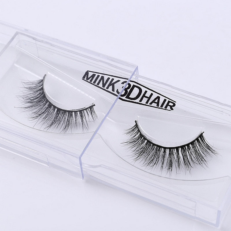 3D Mink Eyelash Real Mink Eyelashes Handmade Crossing Lashes Individual Strip Thick Lash Fake Eyelashes A02 humolife