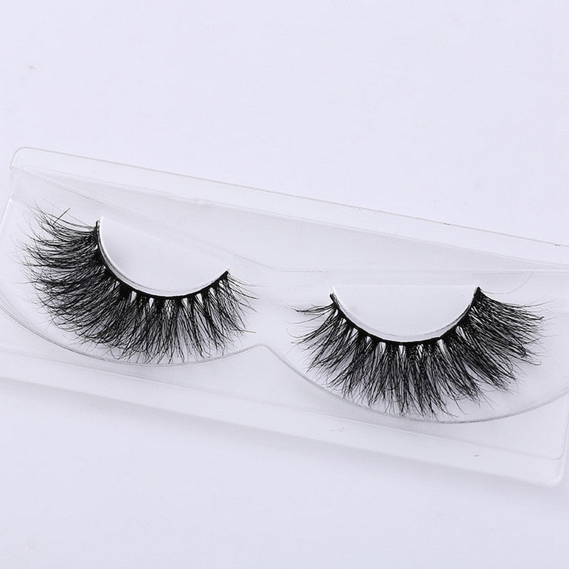 3D Mink Eyelash Real Mink Eyelashes Handmade Crossing Lashes Individual Strip Thick Lash Fake Eyelashes A02 humolife