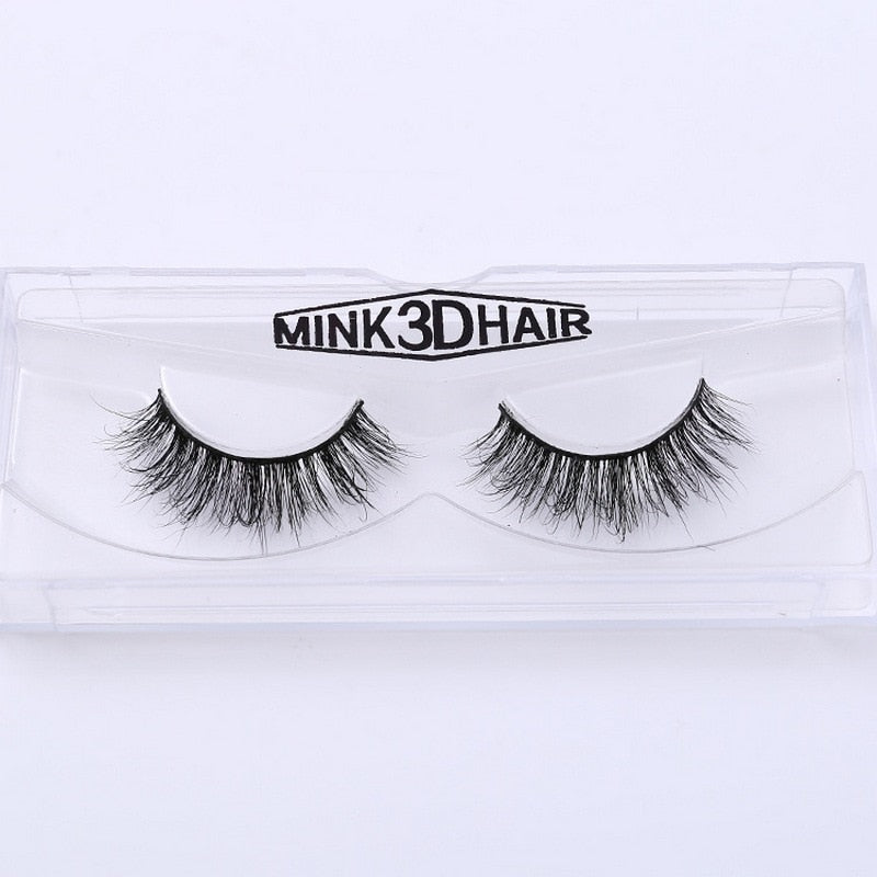 3D Mink Eyelash Real Mink Eyelashes Handmade Crossing Lashes Individual Strip Thick Lash Fake Eyelashes A02 humolife