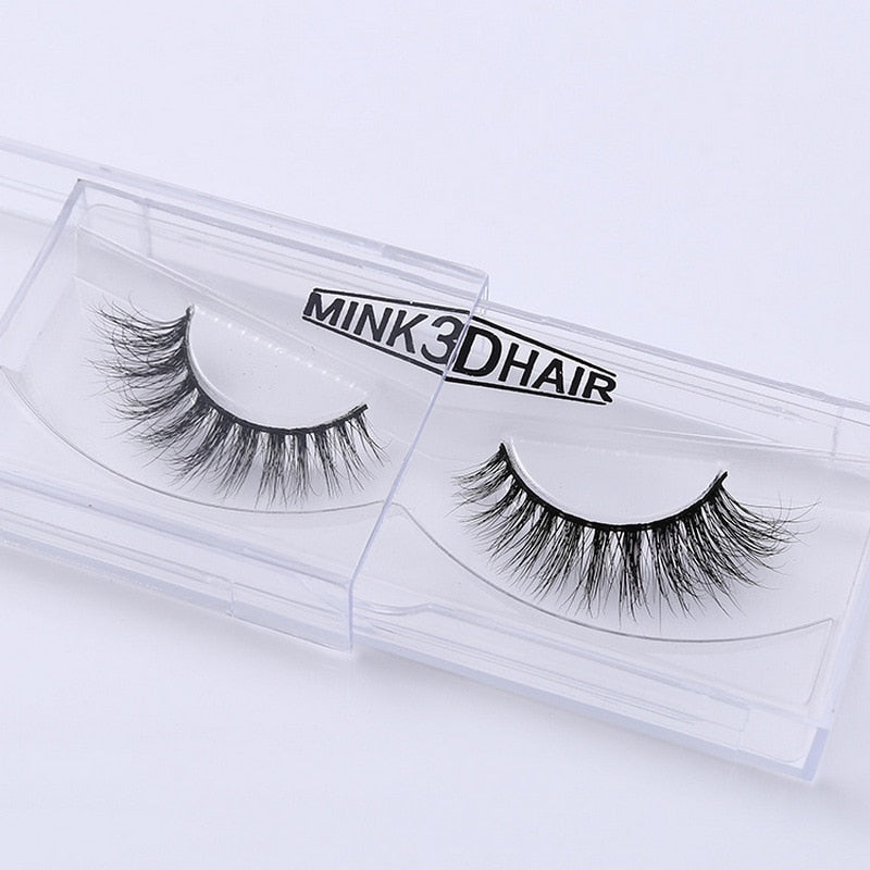 3D Mink Eyelash Real Mink Eyelashes Handmade Crossing Lashes Individual Strip Thick Lash Fake Eyelashes A02 humolife