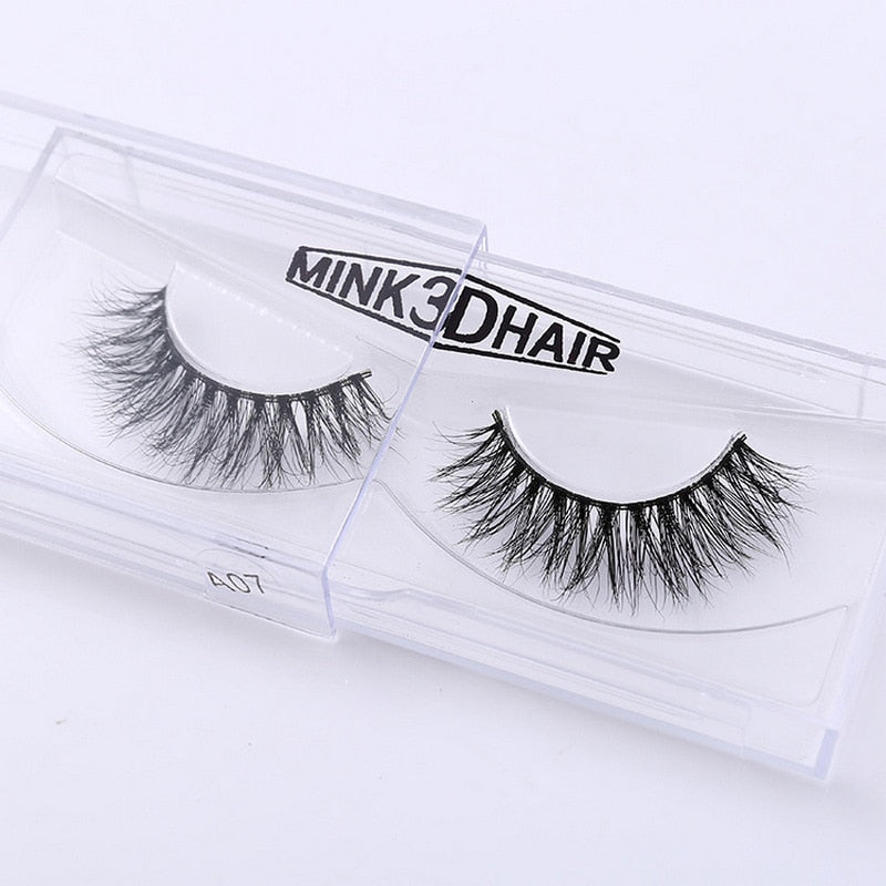 3D Mink Eyelash Real Mink Eyelashes Handmade Crossing Lashes Individual Strip Thick Lash Fake Eyelashes A02 humolife