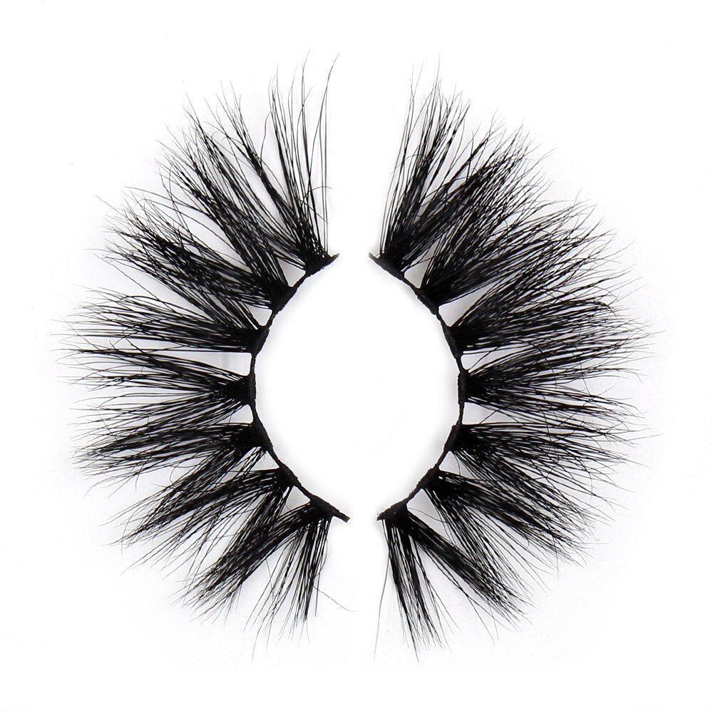 AMAOLASH 3D Mink Eyelashes Cross Thick Luxury Handmade Fluffy Long Lasting False Eyelashes 25mm Dramatic Full stripe Lashes G16 humolife