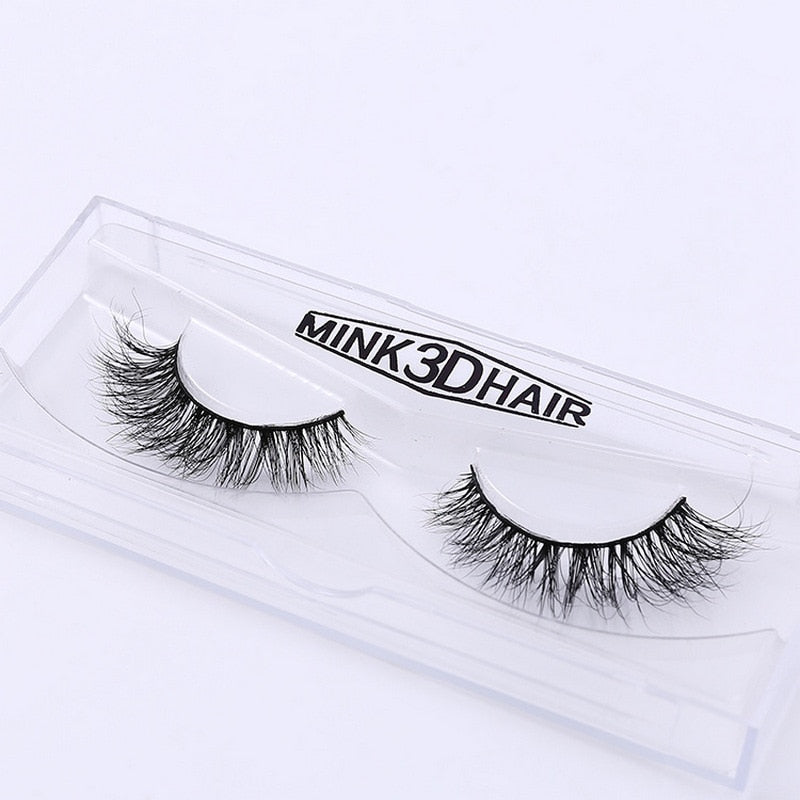 3D Mink Eyelash Real Mink Eyelashes Handmade Crossing Lashes Individual Strip Thick Lash Fake Eyelashes A02 humolife
