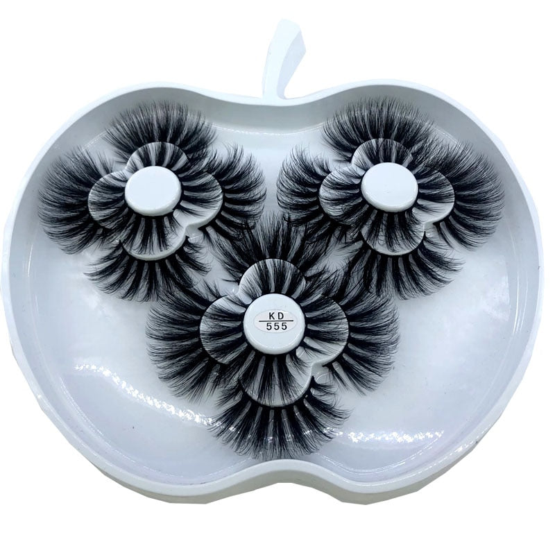 9 Pairs 25 mm 3d Mink Lashes Bulk Faux with Custom Box Wispy Natural Mink Lashes Pack Short Wholesales Natural False Eyelashes humolife