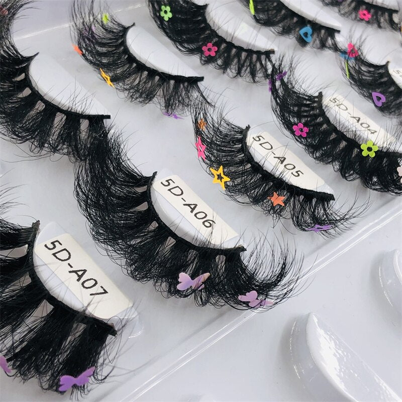 Lashes With Butterflys On Them Faux Mink 25mm Butterfly Eyelashes With Packaging Boxes Hand Made Full Strip Charming humolife