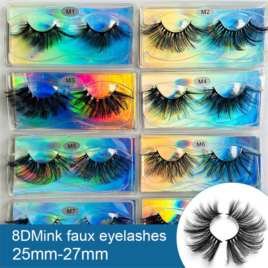 Free custom Logo 25mm lashes 1 pair Wholesale Glitter Paper Square case packaging Label Makeup Box Mink Lashes humolife