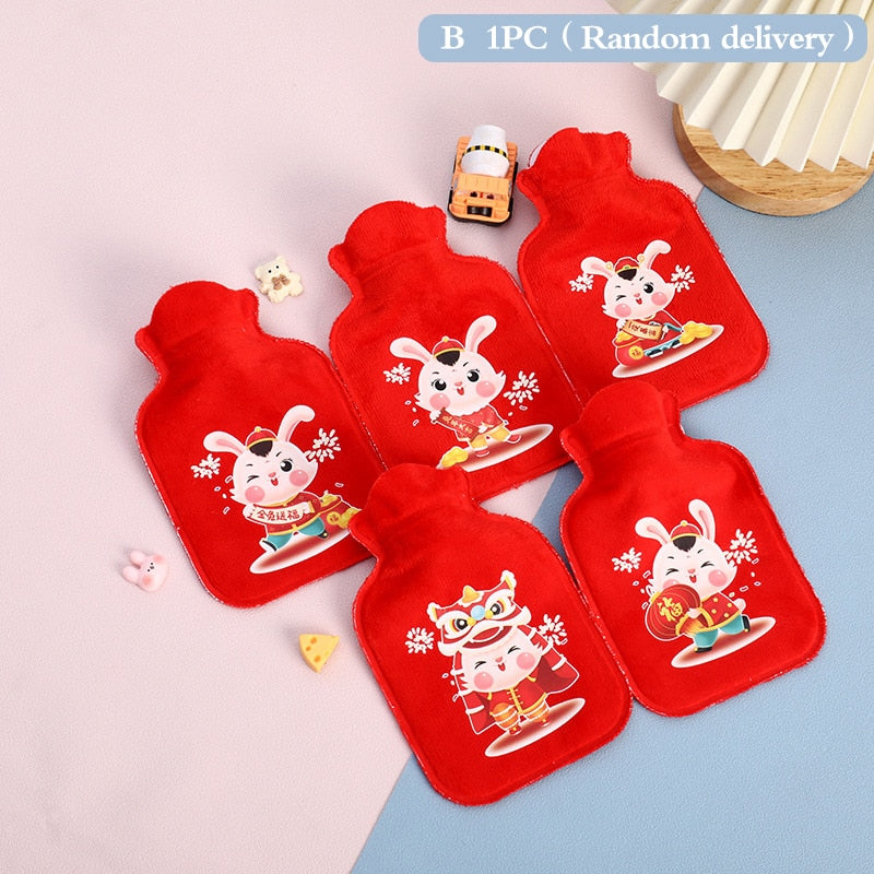 1Pc Lovely Cartoon Hand Po Warm Water Bottle Mini Hot Water Bottles Portable Hand Warmer Girls Pocket Hand Feet Hot Water Bags humolife