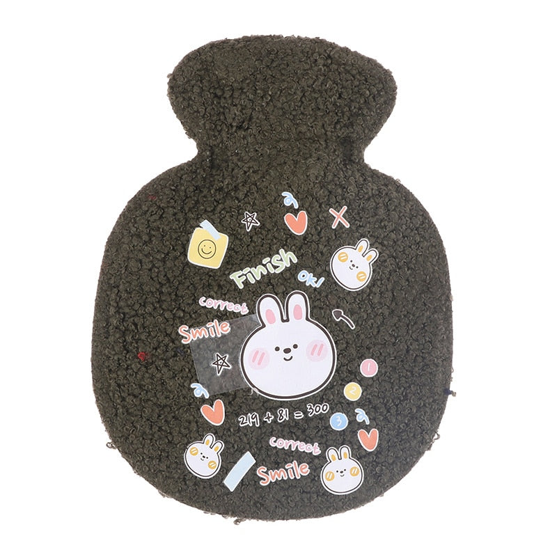 1Pc Lovely Cartoon Hand Po Warm Water Bottle Mini Hot Water Bottles Portable Hand Warmer Girls Pocket Hand Feet Hot Water Bags humolife